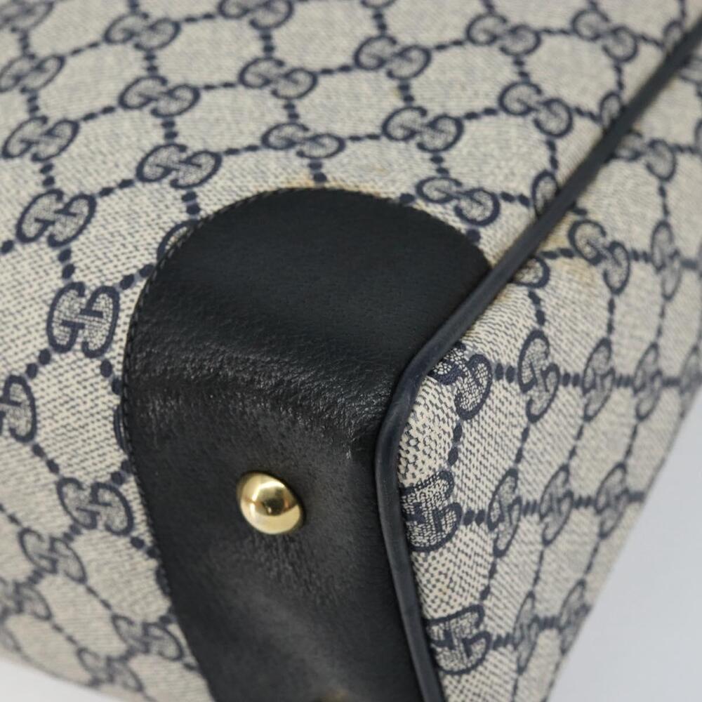 GUCCI GG Supreme Sherry Line Hand Bag PVC Navy Red 378 002 4466 Auth ep12166 - Picture 9 of 16